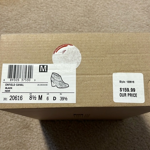 Clarks Black Suede & Leather Ankle Booties - Picture 7 of 7